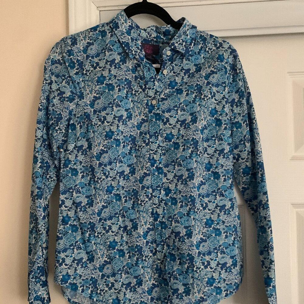 J. Crew Slim perfect shirt in Liberty® Elysian Day floral NWT Sz 6 - Picture 3 of 8